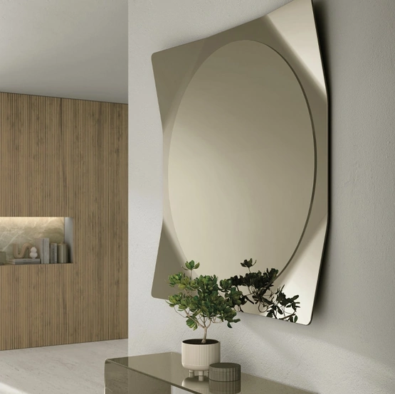 Specchio Lynx con cornice a specchio di Target Point