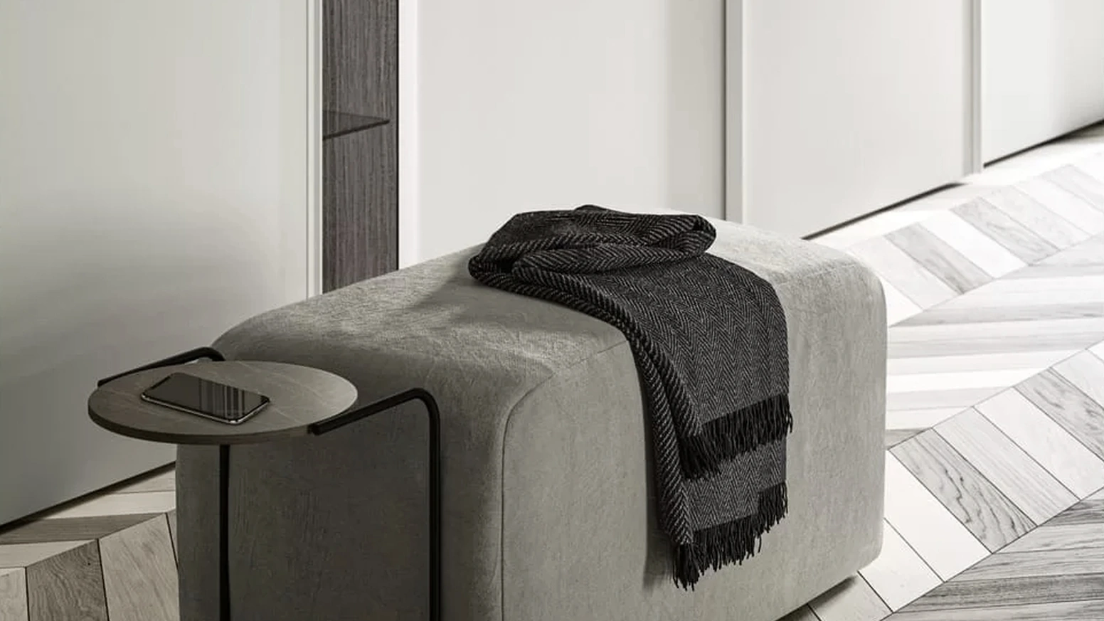 Pouf con tavolino Mondrian di SantaLucia