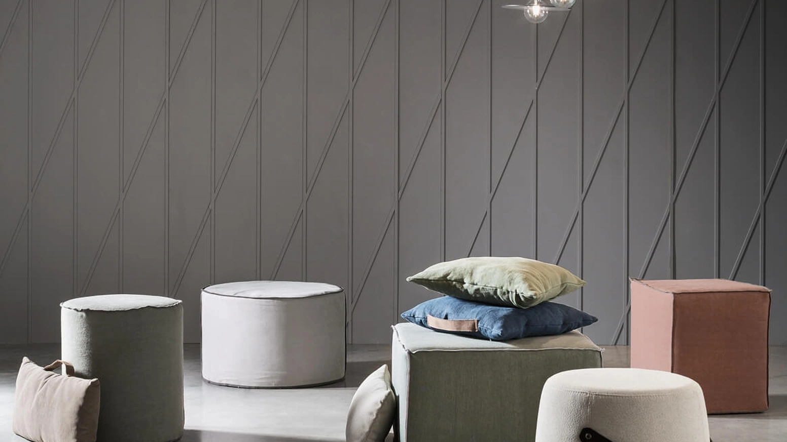 Pouf tondo Thubo di Maronese