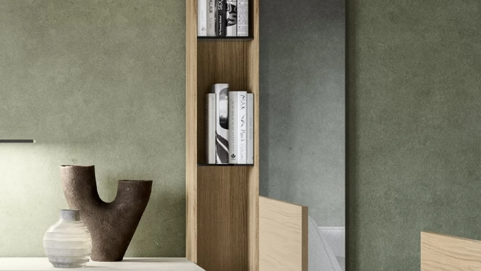 Specchio Medea con contenitore SantaLucia