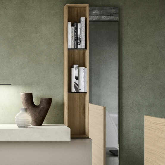 Specchio Medea con contenitore SantaLucia