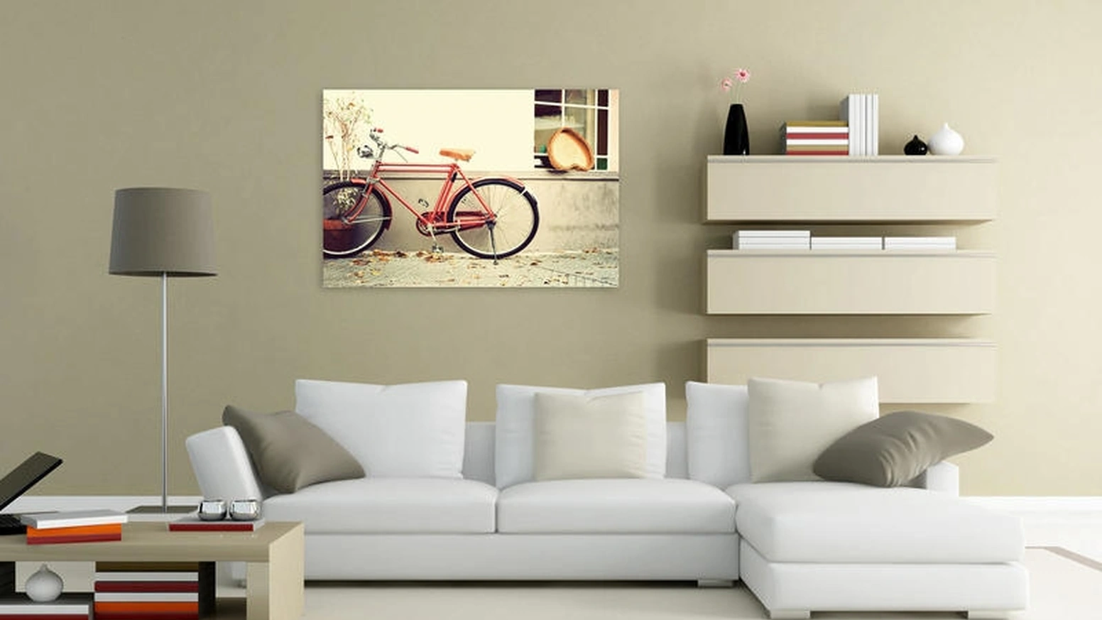 Stampa di bicicletta su vetro di Stones