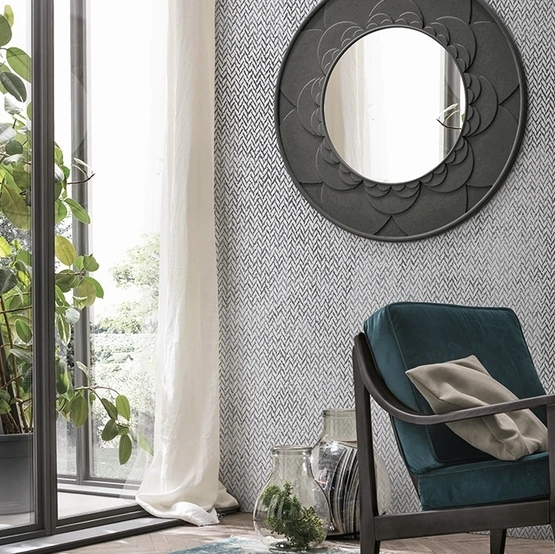 Specchiera Flower con cornice in poliuretano verniciato di Target Point