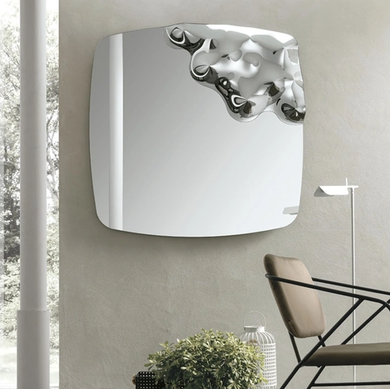 Specchiera in vetro curvato Horus di Target Point