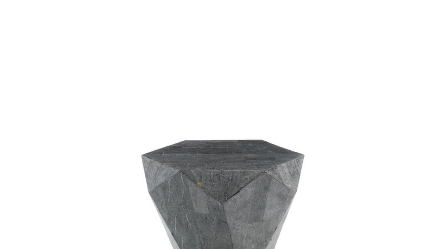 Tavolino Diamond Small in pietra fossile di Stones
