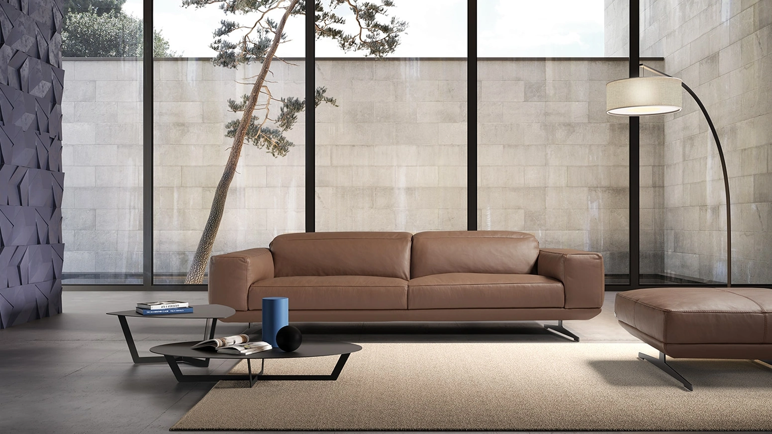 Tavolino rotondo Planet in metallo di Egoitaliano