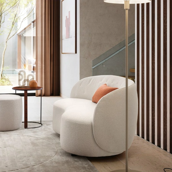 Lampada da terra in metallo laccato Dome di Le Comfort