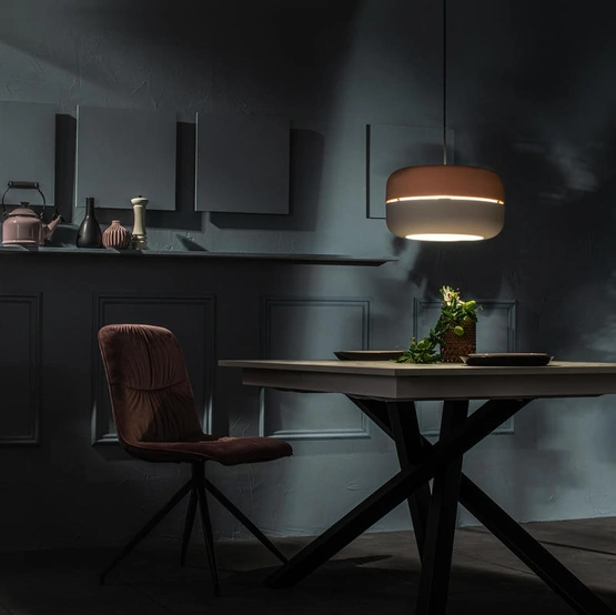 Lampada a sospensione Idra in metallo verniciato di Stones