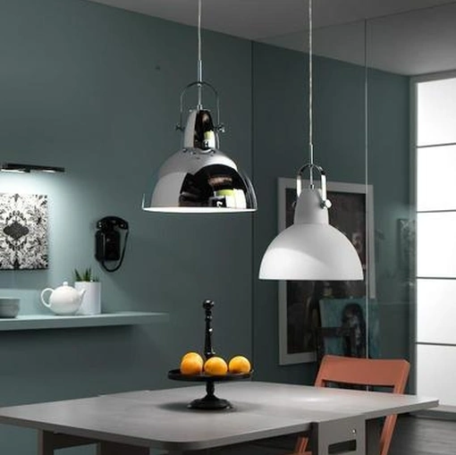 Lampada a sospensione Kande in metallo verniciato di Stones