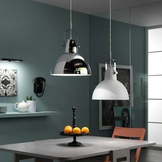 Lampada a sospensione Kande in metallo verniciato di Stones