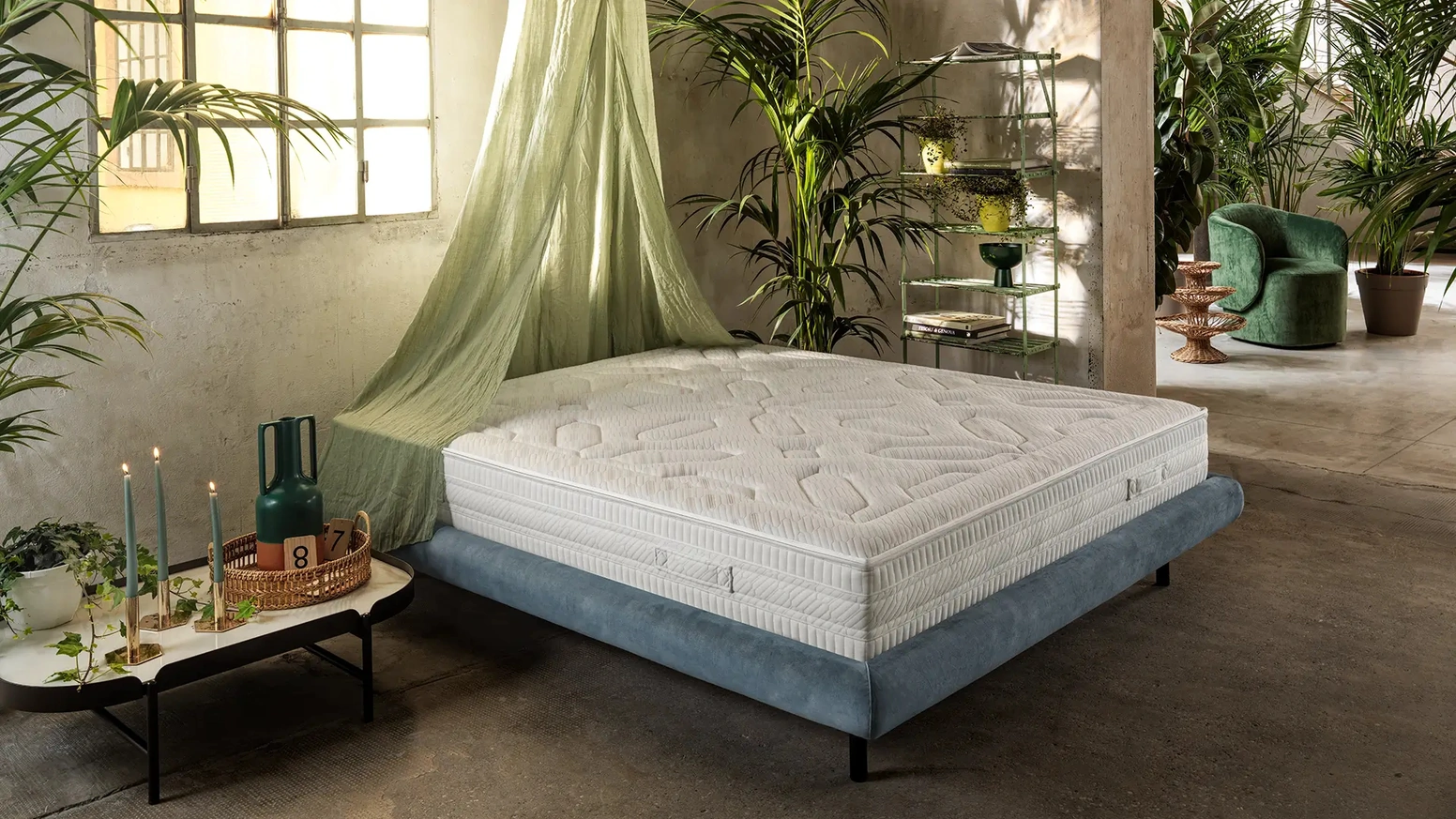 Materasso Relais a molle insacchettate e memory di DEM armonie del sonno