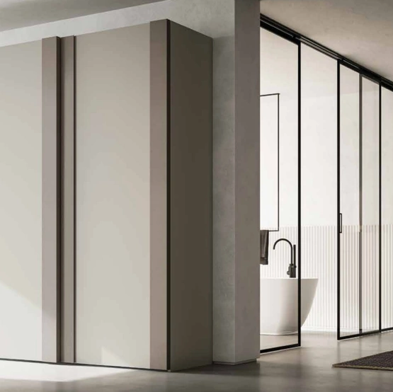 Armadio moderno laccato opaco Double Scorrevole di SantaLucia