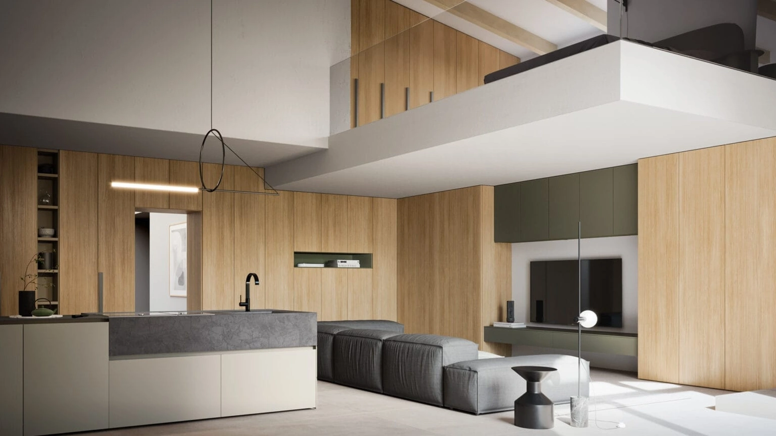 Armadio angolare Liscia Battente 05 di SantaLucia