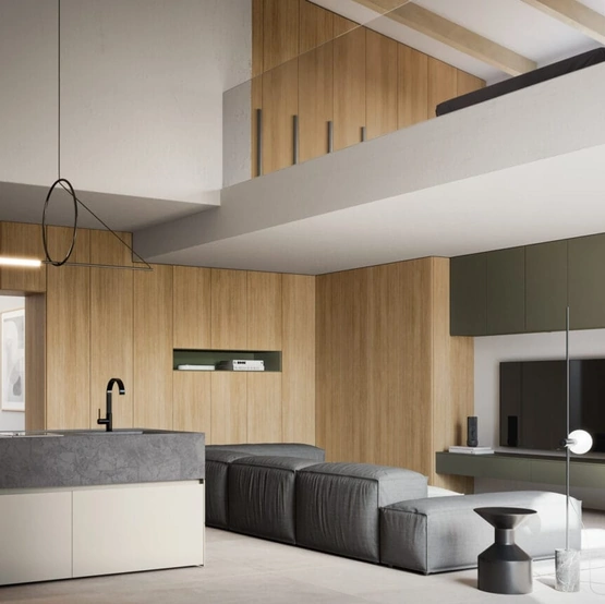 Armadio angolare Liscia Battente 05 di SantaLucia