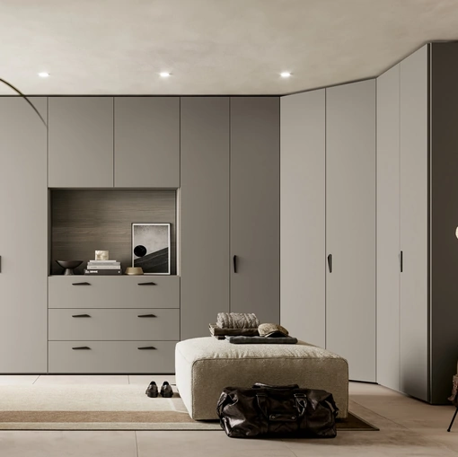 Armadio angolare Liscia Pratico Battente 03 di SantaLucia