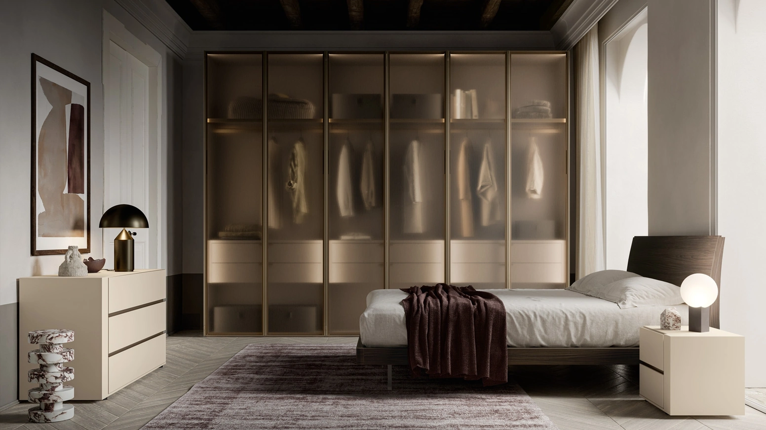 Armadio anta battente Luxury di SantaLucia