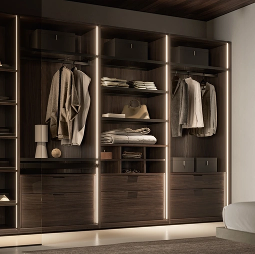 Cabina Armadio Naked effetto legno di SantaLucia