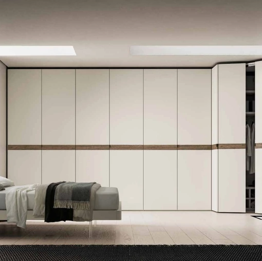 Armadio ad angolo con spogliatoio Fascia Battente di SantaLucia