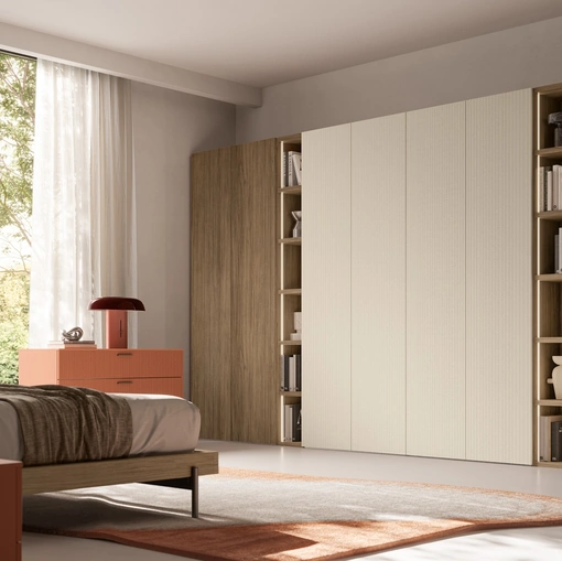 Armadio angolare Liscia Battente 03 di SantaLucia