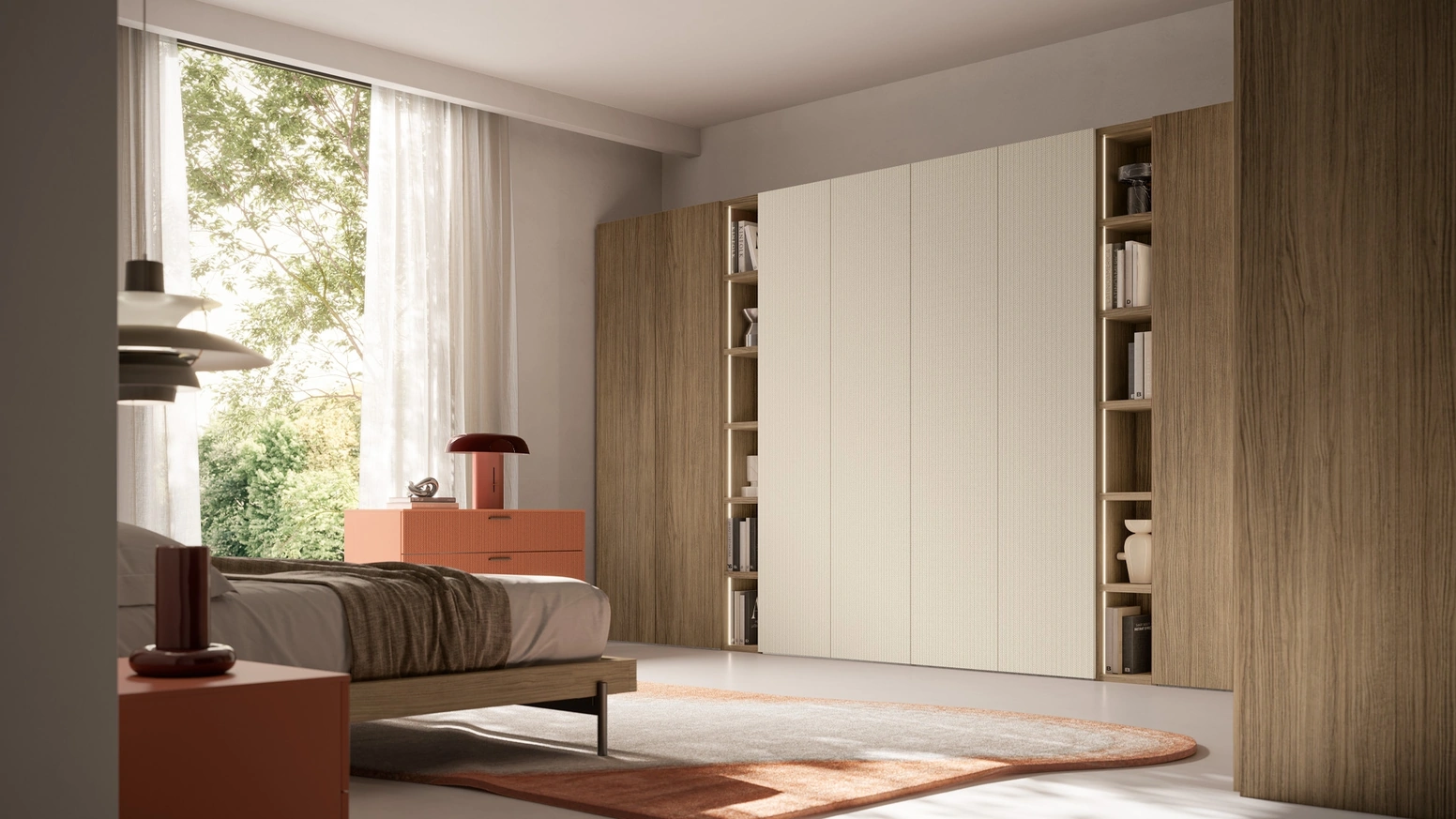 Armadio angolare Liscia Battente 03 di SantaLucia