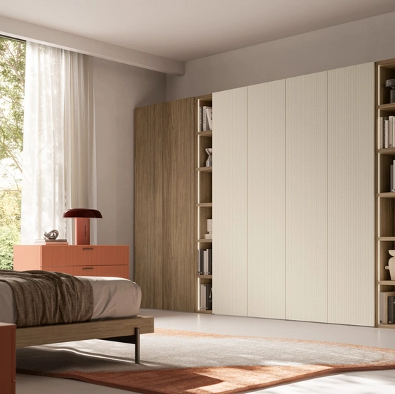 Armadio angolare Liscia Battente 03 di SantaLucia