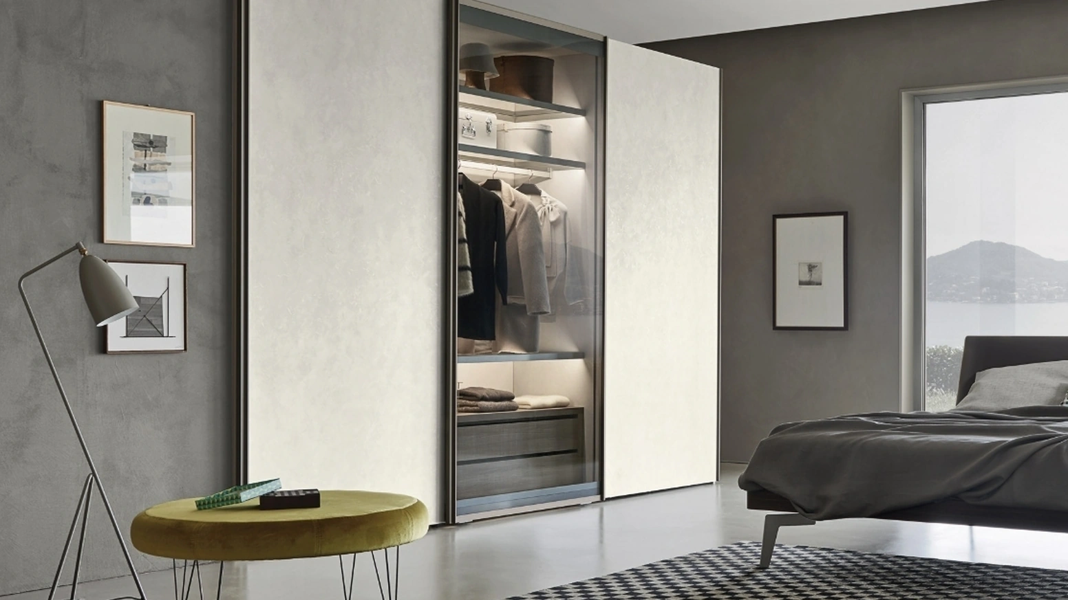 Armadio scorrevole Scrigno Materico di Sangiacomo