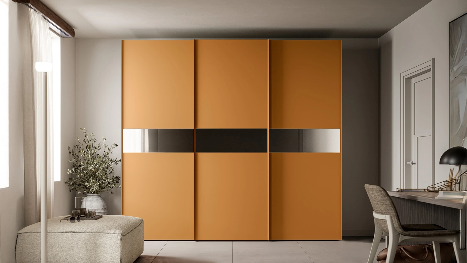 Armadio con ante scorrevoli Tris 01 di SantaLucia