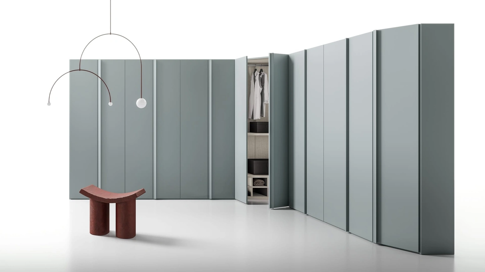 Armadio con ante battenti Twin angolare di SantaLucia