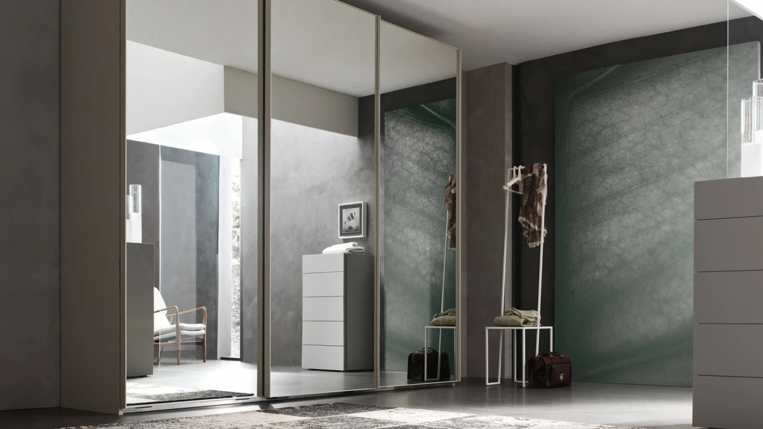 Armadio con anta scorrevole Wall Telaio di Maronese