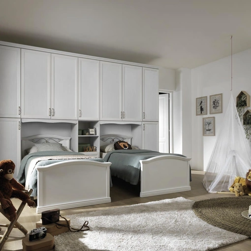 Cameretta a ponte con due letti Afrodite AF14 di MCSMobili