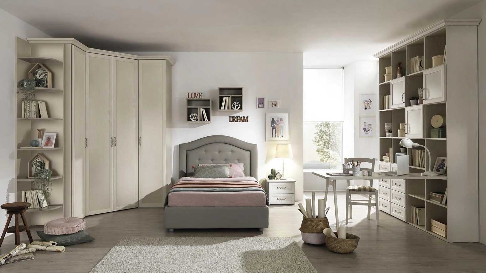 Cameretta componibile per ragazzi Afrodite AF18 di MCSMobili