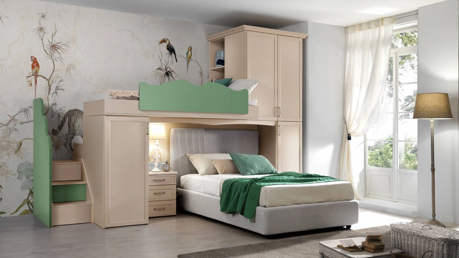 Cameretta a soppalco Afrodite AF22 di MCSMobili