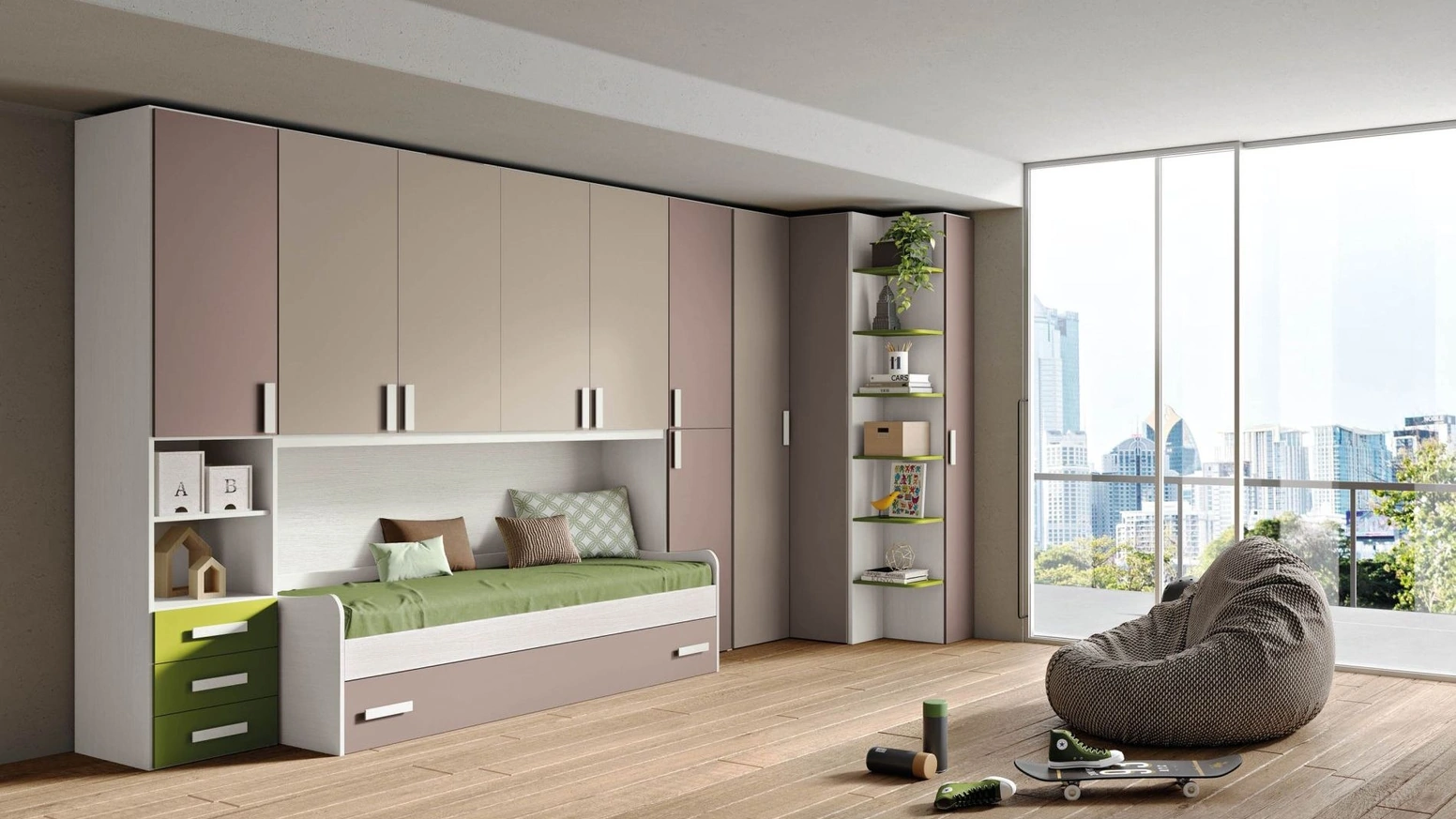 Cameretta a ponte Block BK07 di MCSMobili