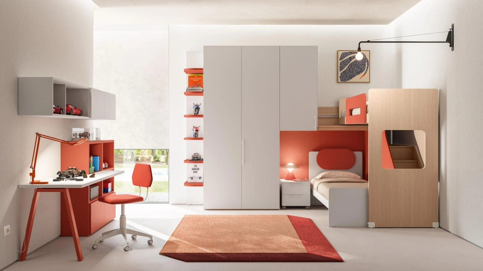 Cameretta a soppalco Salvaspazio 56 di Mistral