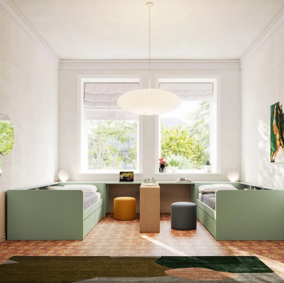 Cameretta Letto a Terra 09 di Mistral