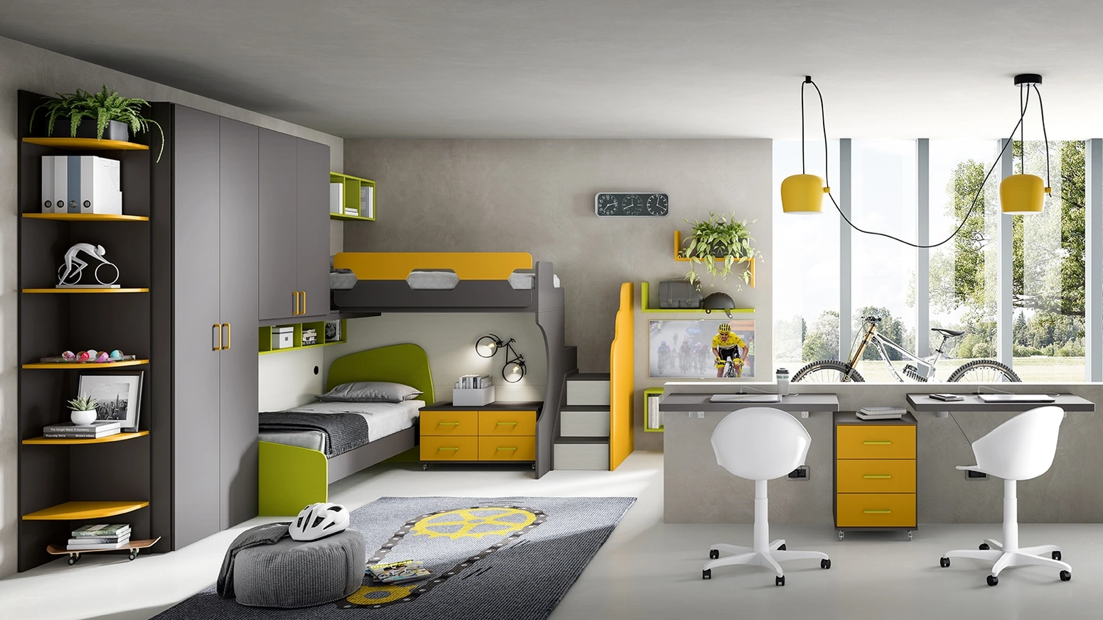 Cameretta a soppalco Omnia 6-03 di MCSMobili