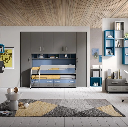 Cameretta a ponte con letto scorrevole Omnia 6-07 di MCSMobili