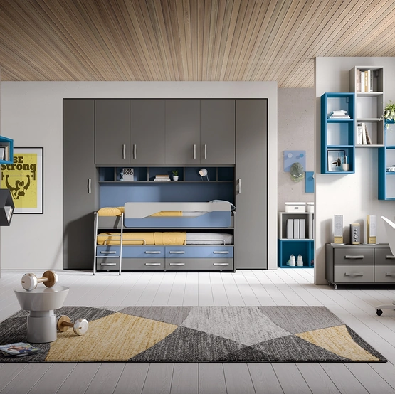 Cameretta a ponte con letto scorrevole Omnia 6-07 di MCSMobili