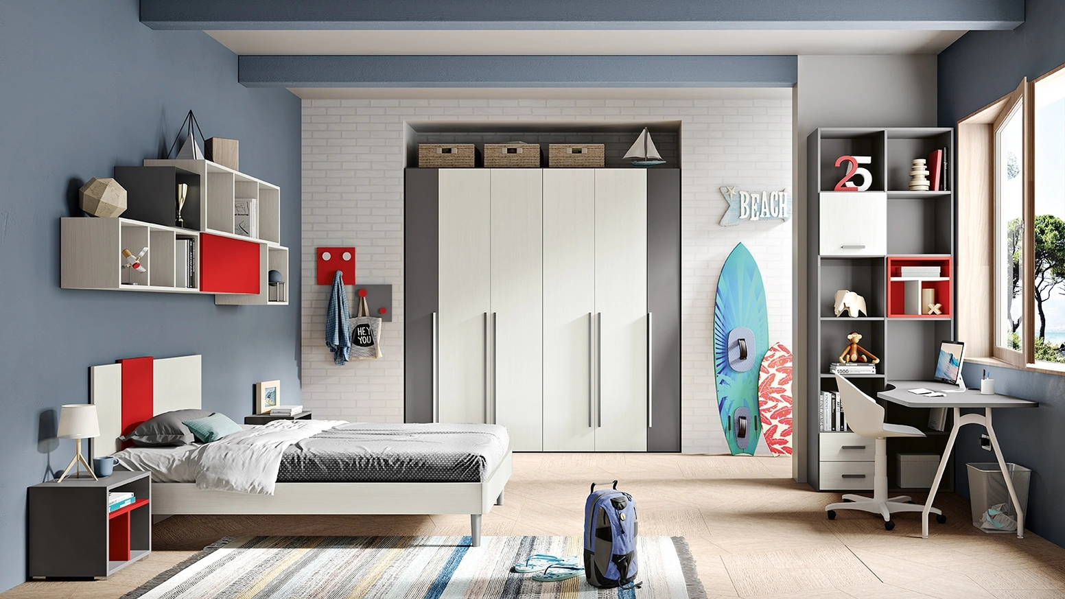 Cameretta componibile Omnia 6-11 di MCSMobili