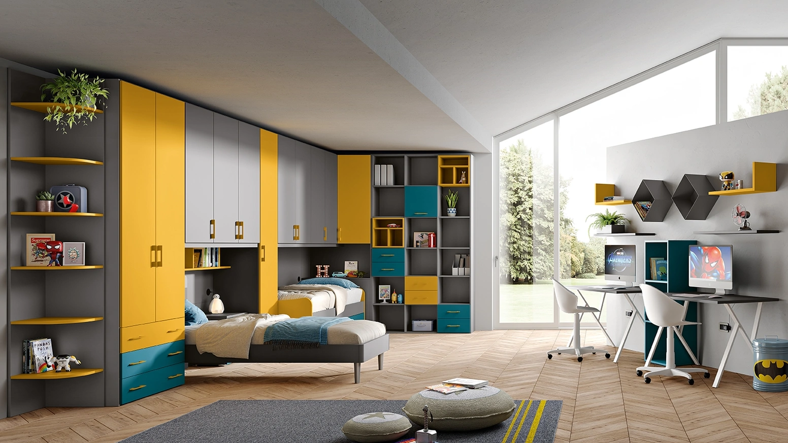 Cameretta a ponte Omnia 6-12 di MCSMobili