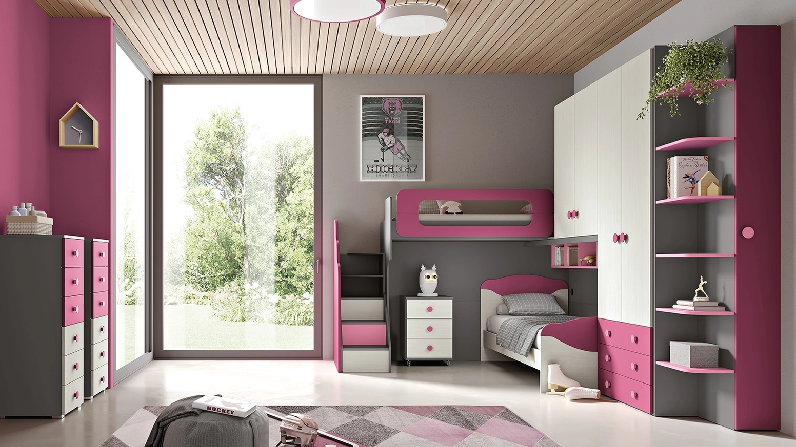 Cameretta a soppalco Omnia 6-20 di MCSMobili