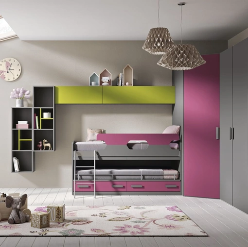 Cameretta Omnia 6-24 con letto scorrevole di MCSMobili