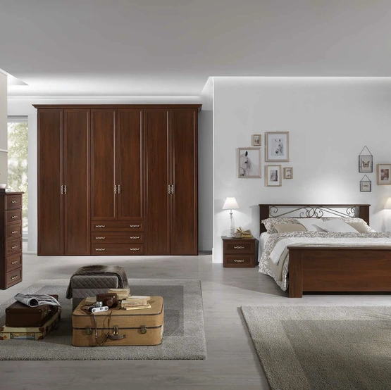 Gruppo Notte in noce Demetra DE15 di MCSMobili