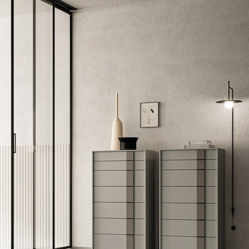 Cassettiera Quadro 12 in laccato opaco di SantaLucia