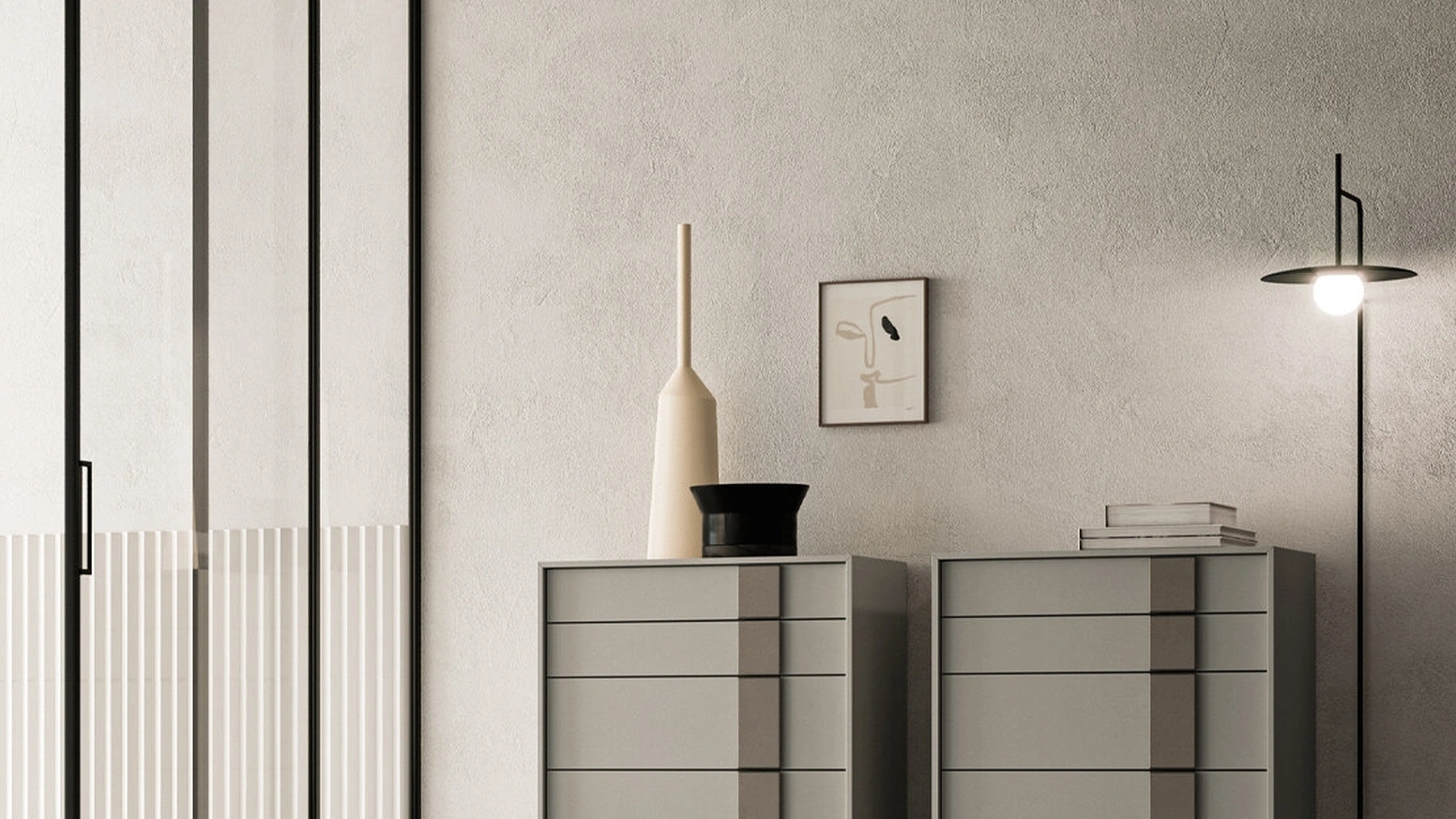 Cassettiera Quadro 12 in laccato opaco di SantaLucia