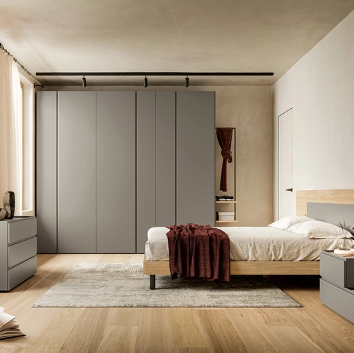 Letto con testiera a due pannelli sovrapposti Dama di SantaLucia