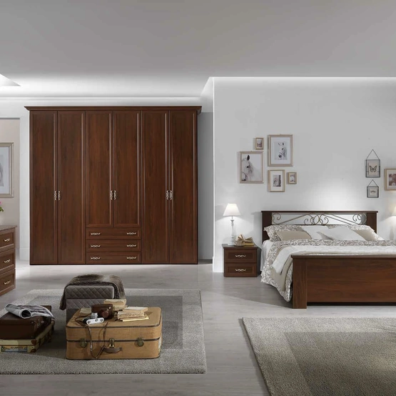 Letto in noce Demetra DE15 di MCSMobili