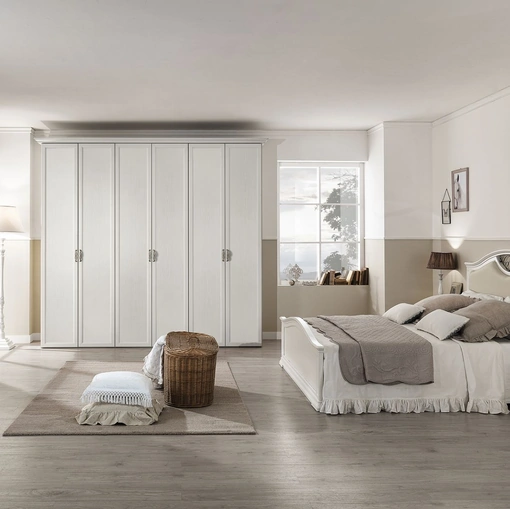 Letto con testiera in ecopelle Demetra DE06 di MCSMobili