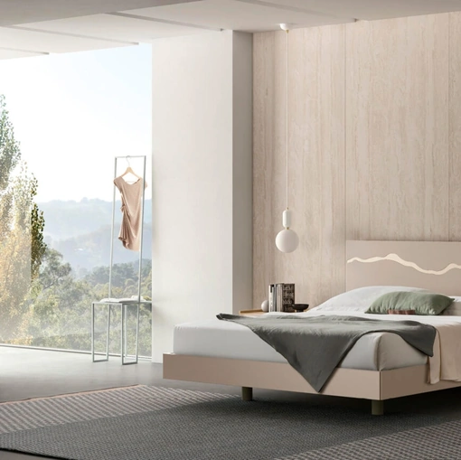 Letto Flash con testiera di Maronese