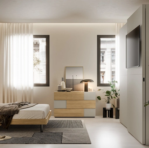 Letto moderno Fohn di SantaLucia